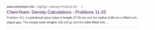 A cylindrical tube of length 27.75 cm and radius 2.00 cm is filled with argon gas. The empty tube we