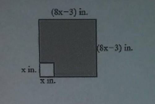 What is the area of the shaded part? ​
