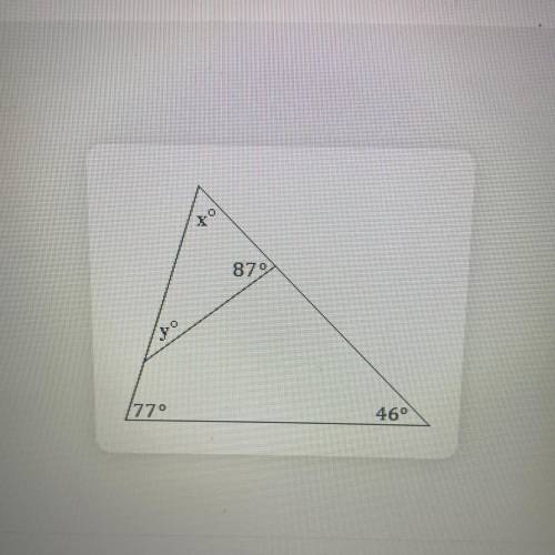 Solve for x and y please, will give brainliest