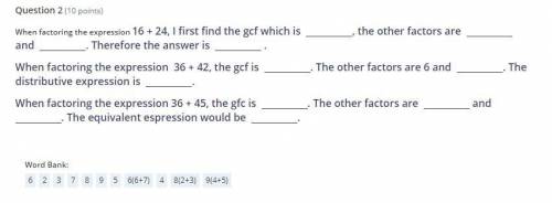 Please fill in the blanks for the question ;-;
The words/numbers usable is in the word bank