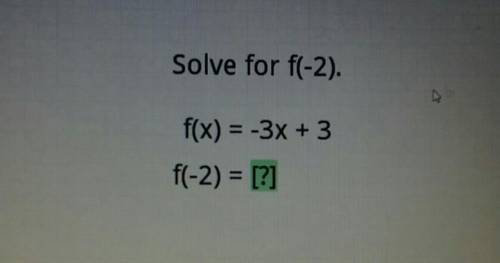 Help me please. solve for f (-2)​