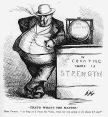 According to Thomas Nast’s portrayal, what threat did Boss Tweed represent to constitutional princi