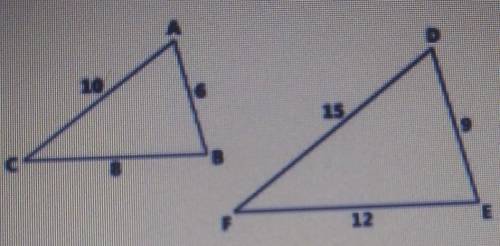 If the ratio of similarity of the figures above is 2/3, then what is the ratio of the perimeters of