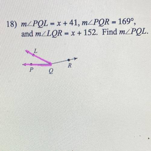 Solving for angle measures 
18. m
please help!!
