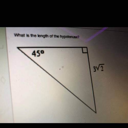 What is the length of the hypotenuse? HELP ME OUT BRO COME ON MANNNNNN