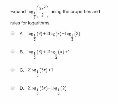 Expand this logarithmic function using the properties and rules for logarithms.

I am beyond confu