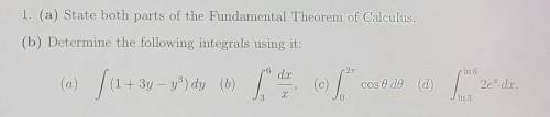 Fundamental Theorem of Calculus and its application.​