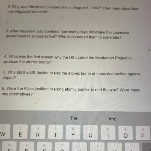 Please help with a few history questions I will mark brainlist It’s due at 11:45