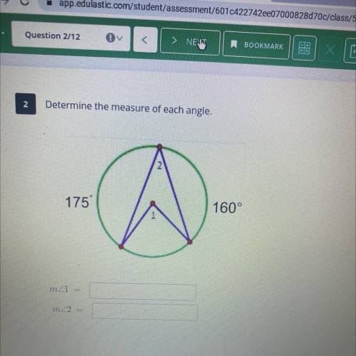 Determine the measure of each angle