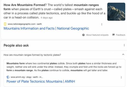 How are mountain ranges formed?