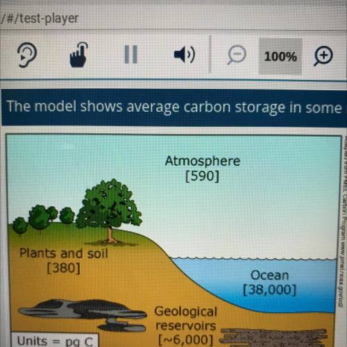 The model shows average carbon storage in some reservoir during the years 2000 to 2005.

how does