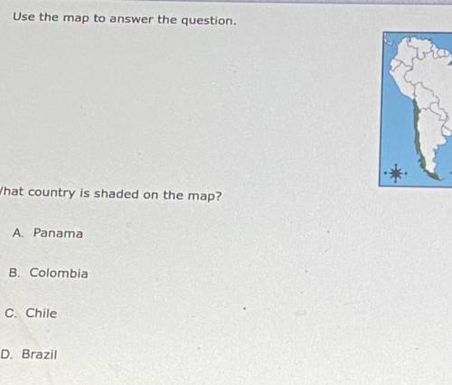 What country is shaded?