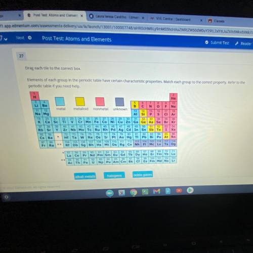 Reader Tools

Drag each tile to the correct box.
Info
Elements of each group in the periodic table