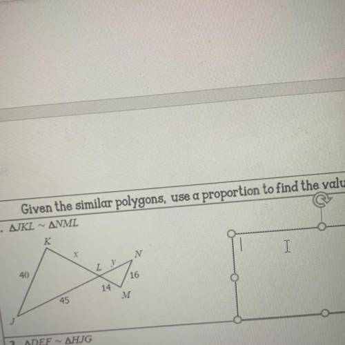 Given the similar polygons us a proportion to find the value of each variable helppppp plsss