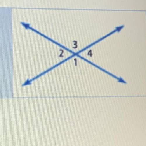 Identify a pair of supplementary angles