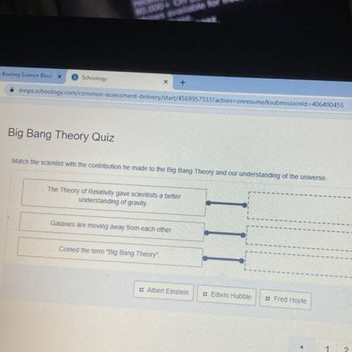 help? match the scientists with the contribution he made to the big bang theory and our understandi