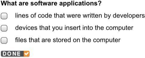 What are software applications?