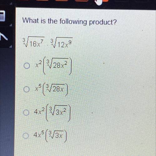 What is the following product? root(3, 18x ^ 7) * root(3, 12x ^ 8)