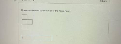How many lines of symmetry does the figure have?