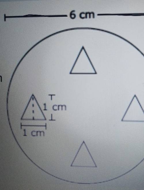 HELP One of the tokens for a board game is a circle containing 4 congruent triangles, as a modeled