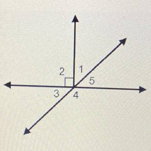 Which pair of angles are complementary but not adjacent?

a.<1 and <5
b. <1 and <3
c.