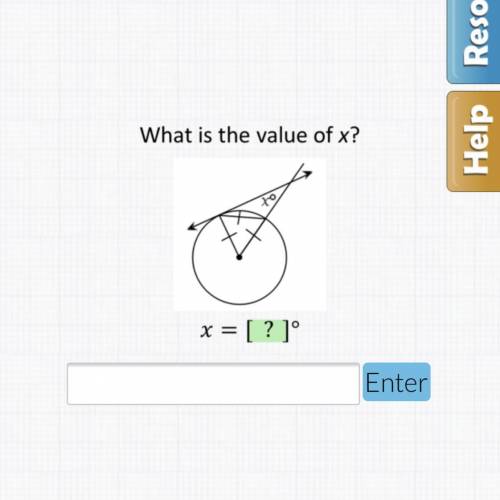 What is the value of x?
x= [?]