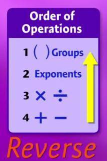 Which step from the order of operations was not addressed in the video? Explain how you would undo