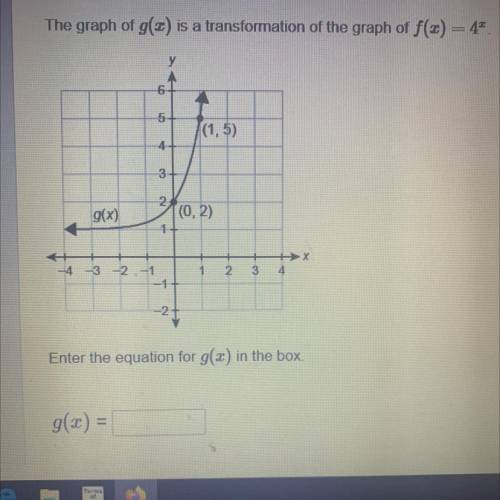 What’s the equation for g(x)
