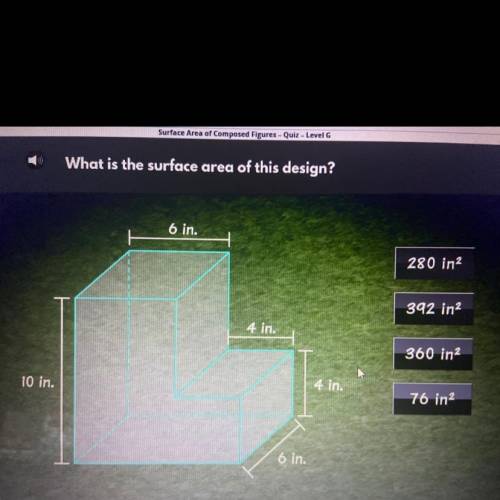 What is the surface area of this design ?
please help