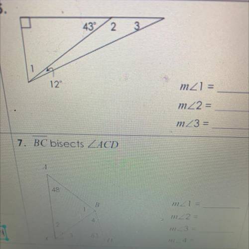 What is the Angle of 1, 2 and 3