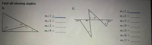 Find all the missing angles.
Pls help!!