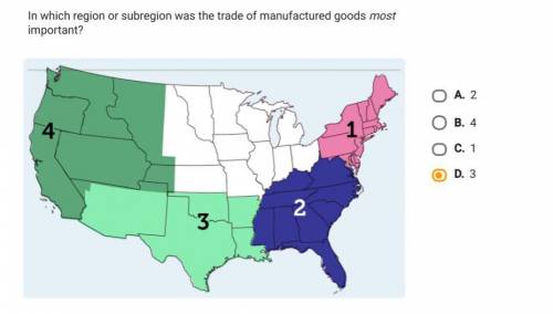 I will give brainliest

in which region or subregion was the trade of manufactured goods mostimpor
