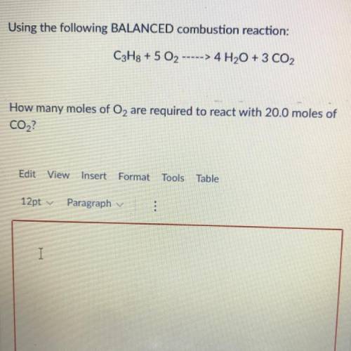 I need help on the question about chemistry