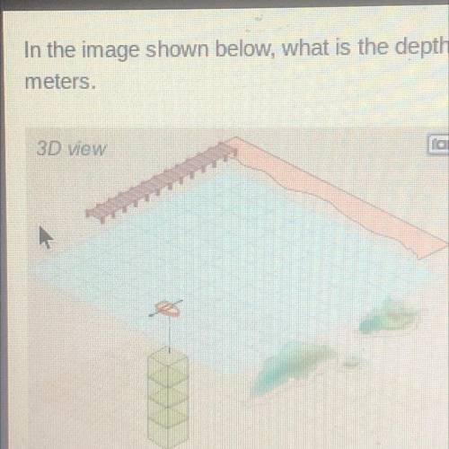 In the image show below what is the depth of the ocean bottom below the boat? the tan plane represe