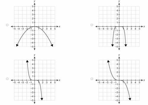 Which graph represents f(x)=−1/4x6?