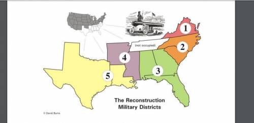 1. Which region of the country was divided into military districts?

2. Which military district wa