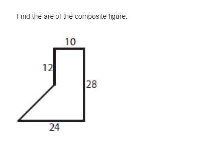 Solve for Area of the composite figure