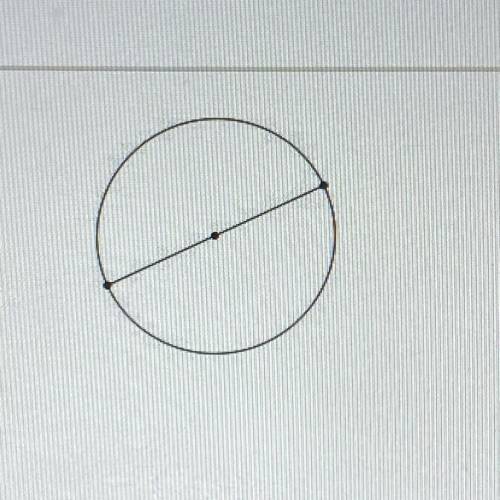 The line inside this circle is its

A)
radius
B)
center
C)
diameter
D)
circumference