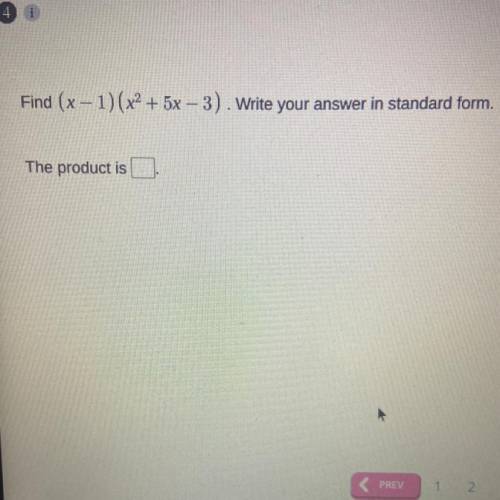 Find (x-1)(x^2+5x-3). Write your answer in standard form