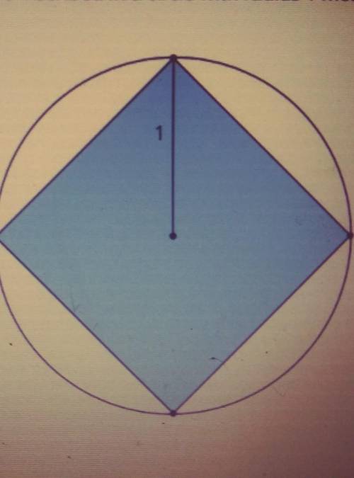 I NEED HELP!!!

Question: What is the area of a square inscribed in a circle with radius 1 meter??