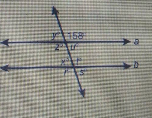 Lines a and b are parallel. What is the measure of angle s?

S= Enter your answer in the box.​
