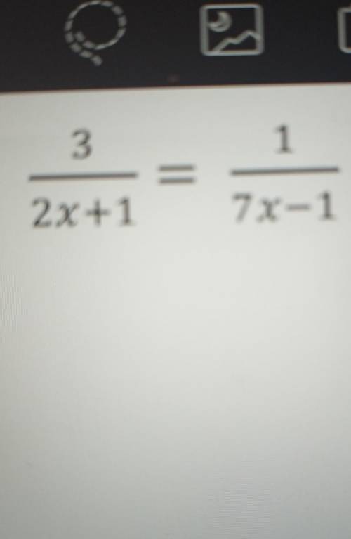 Solve the proportion ​