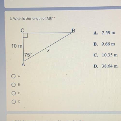 What is the length of AB