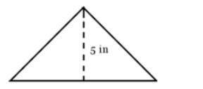 If the area of this triangle is 15 square inches. What is the length of the base?

ummm any one wa