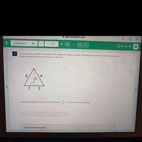 You are planting a garden in the shape of an equilateral triangle as shown in the diagram. You want