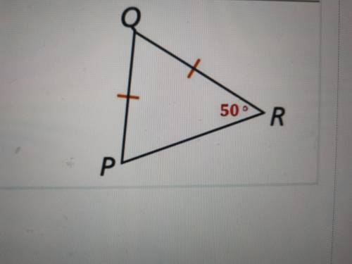Find the measure of angle P in the triangle below