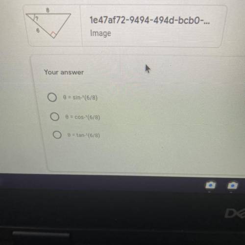 HELP PLEASE
 

for the image shown,such equation is setup correctly to solve for the missing angle?