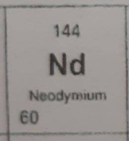 Which element has 60 protons?