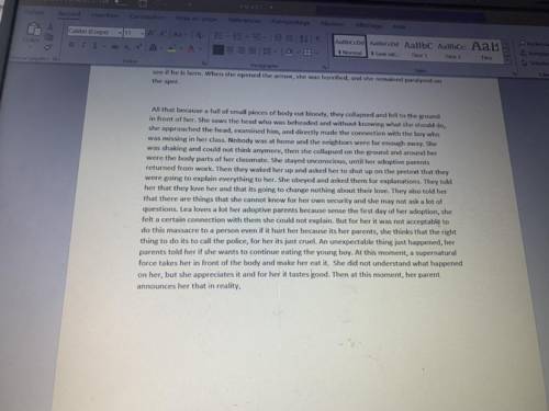 Can someone read my horror story and give me his opinion about it please