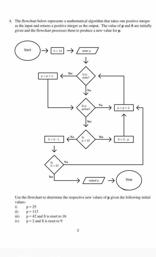 Please help solve the questions based on the flowchart.